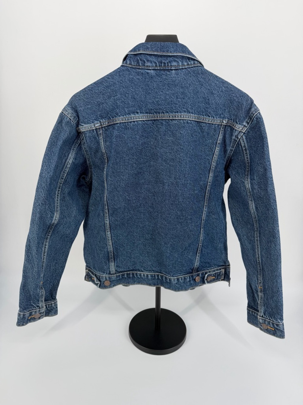 Levi’s Women’s Trucker Denim Jacket 74457 Side Zip Hem Blue L NWT - Picture 2 of 16